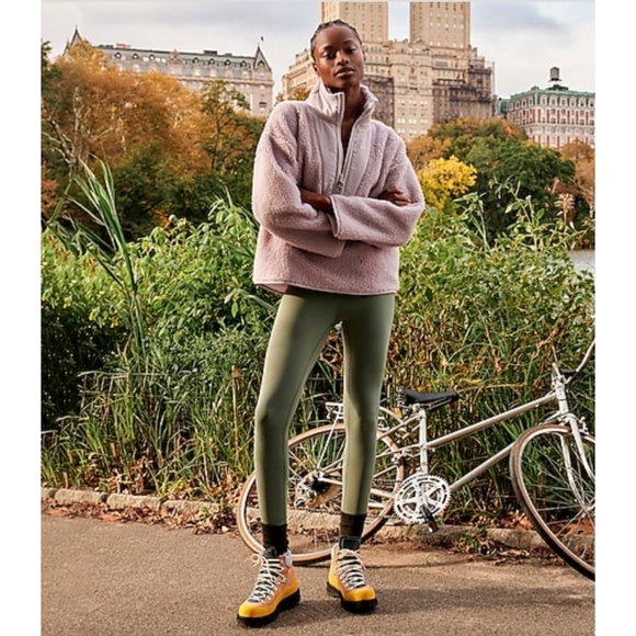 9. J.Crew Teddy sherpa half-zip sweatshirt - Picture 2 of 9